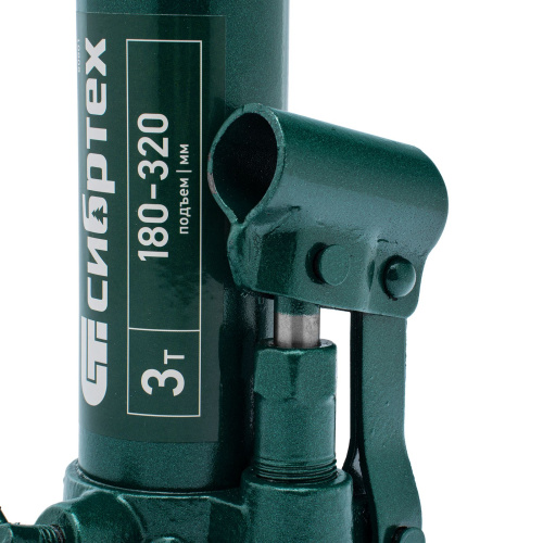 Домкрат гидравлический бутылочный, 3 т, 180-320 мм Сибртех по ценам производителя в Челябинске с доставкой по всей России