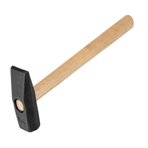 Молоток слесарный, 1000 г, квадратный боек, деревянная рукоятка по ценам производителя в Челябинске с доставкой по всей России