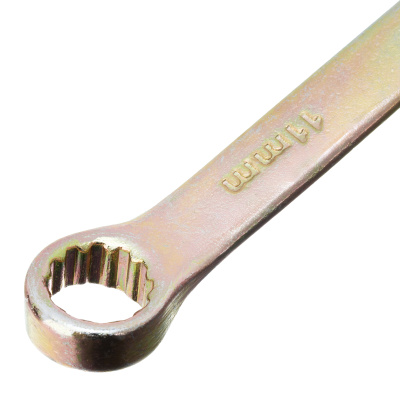 Ключ комбинированный, 11 мм, желтый цинк Сибртех по ценам производителя в Челябинске с доставкой по всей России