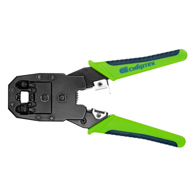 Клещи для обжима телефонных и компьютерных клемм 4P, 6P, 8P, функция обрезания проводов Сибртех по ценам производителя в Челябинске с доставкой по всей России