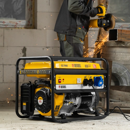 Генератор бензиновый GE 7900, 6.5 кВт, 220 В/50 Гц, 25 л, ручной пуск Denzel по ценам производителя в Челябинске с доставкой по всей России