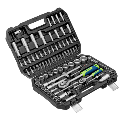 Набор инструментов, 1/2", 1/4", пластиковый кейс, 94 предмета// Сибртех по ценам производителя в Челябинске с доставкой по всей России