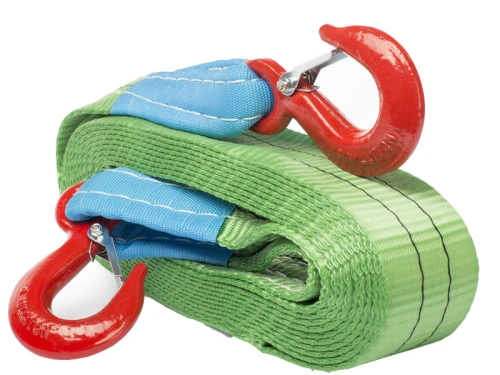 Буксир текстильный ленточный 8,0 т 5,0 м (крюк-крюк) по ценам производителя в Челябинске с доставкой по всей России