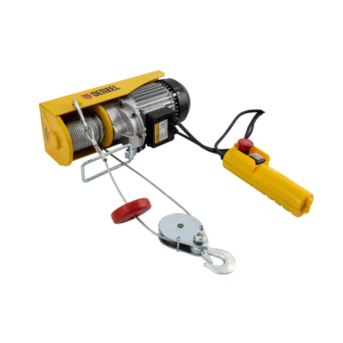 Тельфер электрический TF-800, 0.8 т, 1300 Вт, высота 12 м, 8 м/мин Denzel по ценам производителя в Челябинске с доставкой по всей России