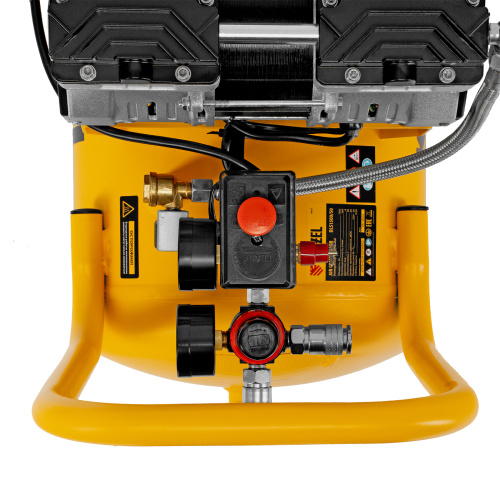 Компрессор безмасляный, малошумный DLS 1500/50, 1500 ВТ, 2x750, 50 л, 260 л/мин Denzel по ценам производителя в Челябинске с доставкой по всей России