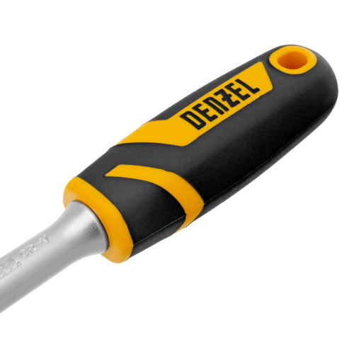 Ключ-трещотка 3/8", 90 зубьев, с быстрым сбросом, CrV Denzel по ценам производителя в Челябинске с доставкой по всей России