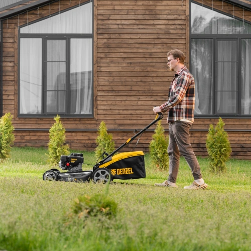 Газонокосилка бензиновая GLR-510SP-ZS, 171 см3, ширина 51 см, привод, травосборник 65 л Denzel по ценам производителя в Челябинске с доставкой по всей России