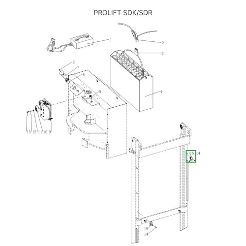 Концевой выключатель двигателя подъема для штабелеров  SDR/SDK по ценам производителя в Челябинске с доставкой по всей России