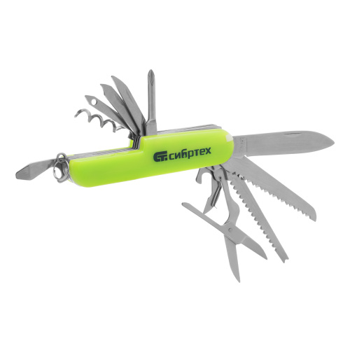 Нож многофункциональный, компактный размер, 15 функций, 90 мм Сибртех по ценам производителя в Челябинске с доставкой по всей России