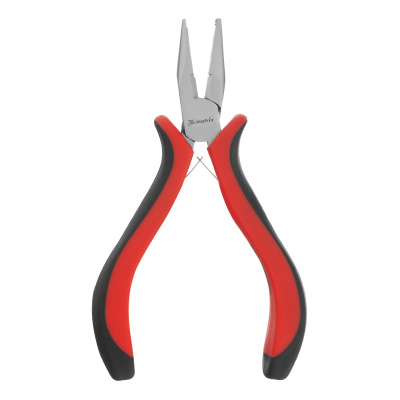 Длинногубцы прямые Mini, 130 мм, никелированные, авторазжим, двухкомпонентные рукоятки Matrix по ценам производителя в Челябинске с доставкой по всей России