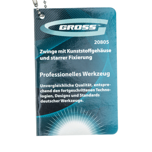 Струбцина клещеобразная 4, пластиковый корпус, храповой механизм жесткой фиксации, 100 мм Gross по ценам производителя в Челябинске с доставкой по всей России