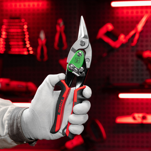 Ножницы по металлу, 250 мм, правый рез, сталь CRMO, двухкомпонентные рукоятки, PRO Matrix по ценам производителя в Челябинске с доставкой по всей России