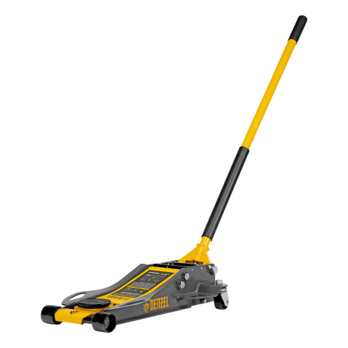 Домкрат гидравлический подкатной, 3 т, 75-500 мм, быстрый подъем, низкий подхват, проф. Denzel по ценам производителя в Челябинске с доставкой по всей России