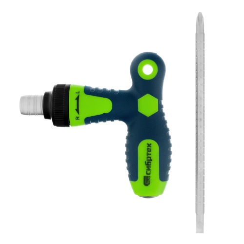 Отвертка реверсивная Т-образная комбинированная PH2/SL6, CrV Сибртех по ценам производителя в Челябинске с доставкой по всей России