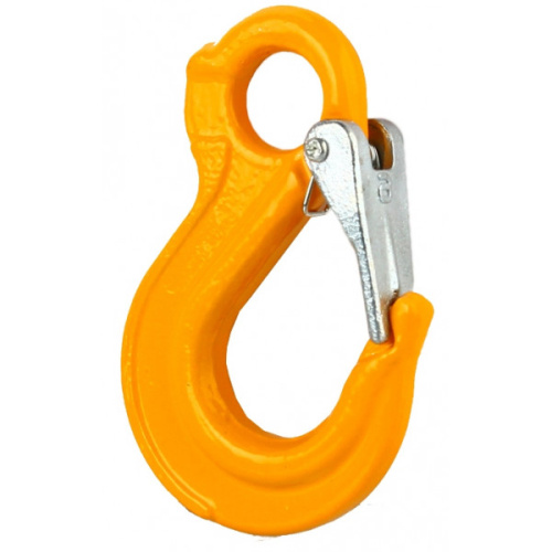 Крюк с проушиной и защелкой 1,12 т, размер 6 - 8 по ценам производителя в Челябинске с доставкой по всей России