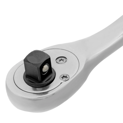 Ключ-трещотка 3/8", CrV, 90 зубьев, усиленный, хром Gross по ценам производителя в Челябинске с доставкой по всей России