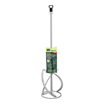 Насадка для миксера, для легких растворов, 140 х 590 мм, оцинкованная, хвостовик резьба М14 Сибртех по ценам производителя в Челябинске с доставкой по всей России