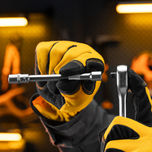 Ключ-трещотка 1/4", 90 зубьев, с быстрым сбросом, CrV Denzel по ценам производителя в Челябинске с доставкой по всей России