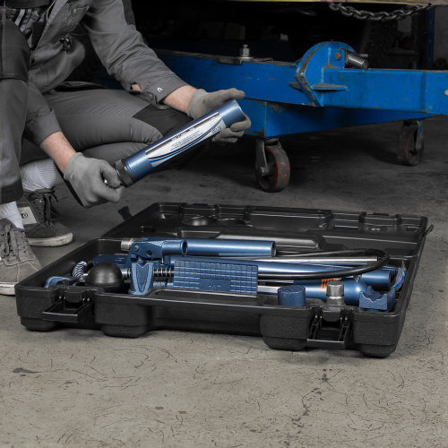Растяжка гидравлическая, 10 т, набор из 17 предметов, 7 сменных насадок, в пластиковом кейсе Stels по ценам производителя в Челябинске с доставкой по всей России