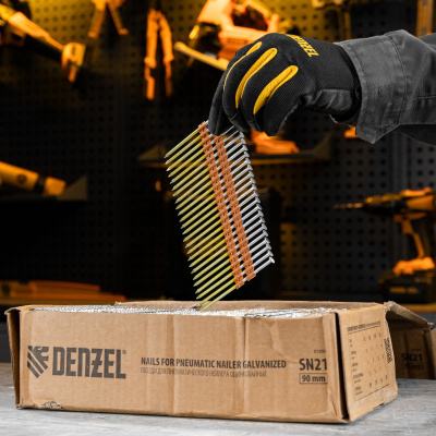 Гвозди для пнев. нейлера (оцинк.) длина - 90 мм, диам. - 3,05 мм, 2000 шт. Denzel по ценам производителя в Челябинске с доставкой по всей России