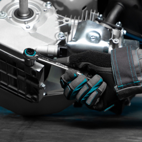 Набор ключей накидных с трещоткой, 8-19 мм, 2 шт, многоразмерные, реверсивные, CrV Gross по ценам производителя в Челябинске с доставкой по всей России