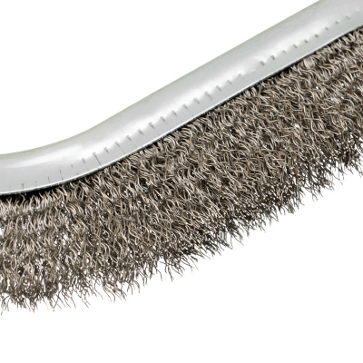 Щетка металлическая с пластмассовой ручкой, нержавеющая проволока DENZEL по ценам производителя в Челябинске с доставкой по всей России
