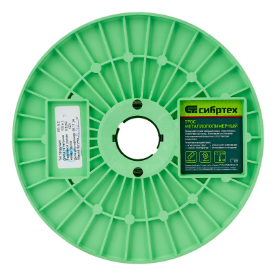 Трос металлополимерный прозрачный ПР-5.0, толщина 4.0 мм, катушка 100 метров Сибртех по ценам производителя в Челябинске с доставкой по всей России