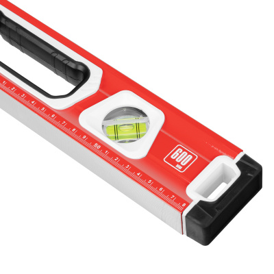 Уровень алюминиевый, магнит, фрезерованный, 3 глазка (1 зеркальный) двухкомпонентные рукоятки, 600 мм Matrix по ценам производителя в Челябинске с доставкой по всей России