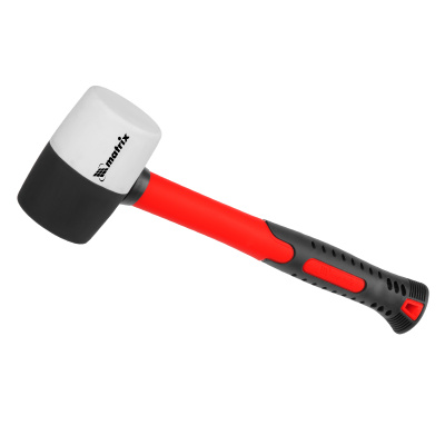 Киянка резиновая, 225 г, черно-белая резина, фибергласовая рукоятка Matrix по ценам производителя в Челябинске с доставкой по всей России