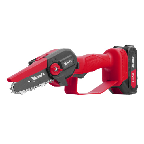 Цепная мини-пила аккумуляторная, MCS-100, шина 100 мм, Li-Ion, 20 В MTX по ценам производителя в Челябинске с доставкой по всей России