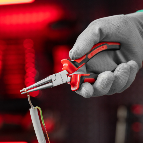 Круглогубцы Nickel, 160 мм, никелированные, двухкомпонентные рукоятки Matrix по ценам производителя в Челябинске с доставкой по всей России