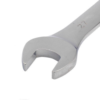 Ключ комбинированный трещоточный, 27 мм, CrV, зеркальный хром Matrix по ценам производителя в Челябинске с доставкой по всей России