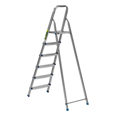 Стремянка, 6 ступеней, стальная, оцинкованная Сибртех по ценам производителя в Челябинске с доставкой по всей России
