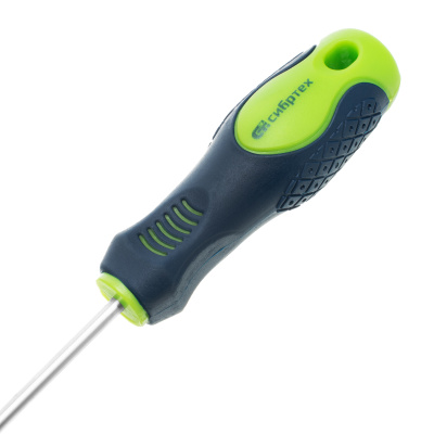 Отвертка, SL4 х 150 мм, CrV, двухкомпонентная рукоятка Сибртех по ценам производителя в Челябинске с доставкой по всей России