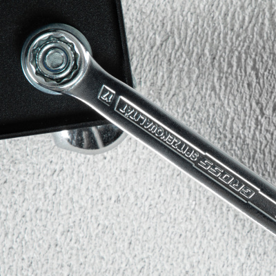 Ключ комбинированный 17 мм, CrV, холодный штамп Gross по ценам производителя в Челябинске с доставкой по всей России