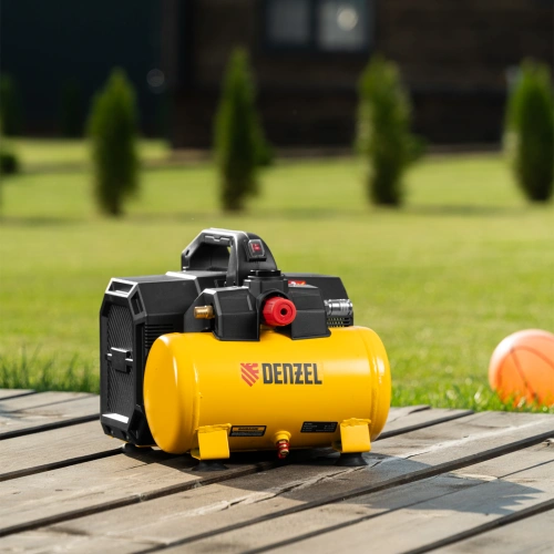 Компрессор  DLS750/6 безмасляный малошумный 750 Вт, 140 л/мин,ресивер 6 л Denzel по ценам производителя в Челябинске с доставкой по всей России