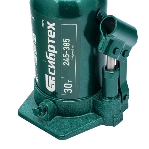 Домкрат гидравлический бутылочный, 30 т, 245-385 мм Сибртех по ценам производителя в Челябинске с доставкой по всей России
