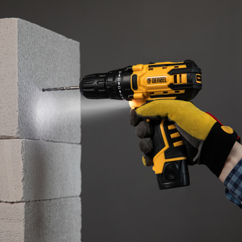 Дрель-шуруповерт аккумуляторная CDL-12CB, Li-Ion, 12 В, 1 акк. Denzel по ценам производителя в Челябинске с доставкой по всей России