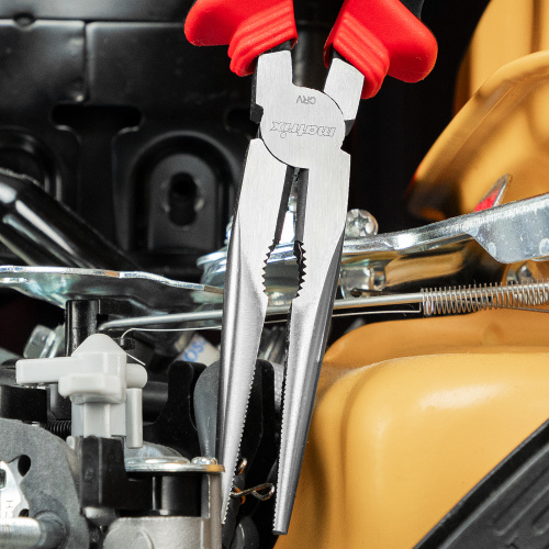 Длинногубцы прямые, 200 мм, хром-ванадий, двухкомпонентные рукоятки Matrix по ценам производителя в Челябинске с доставкой по всей России