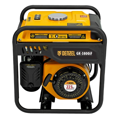 Генератор инверторный GK-3800iF, 3,8 кВт, 230 В, ручной старт DENZEL по ценам производителя в Челябинске с доставкой по всей России