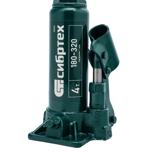 Домкрат гидравлический бутылочный, 4 т, 180-320 мм Сибртех по ценам производителя в Челябинске с доставкой по всей России