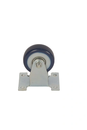 Колесо аппаратное неповоротное FCv 25 50 мм (синяя резина) по ценам производителя в Челябинске с доставкой по всей России