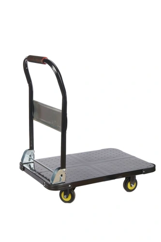 Тележка платформенная 600 кг TOR PH600 (720х470) со складной ручкой (пластиковые колеса 100 мм) по ценам производителя в Челябинске с доставкой по всей России