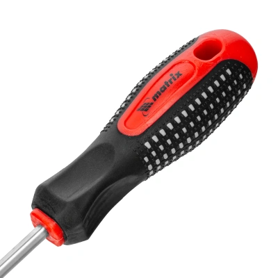 Отвертка Fusion, SL5 х 100 мм, CrV, трехкомпонентная рукоятка "Anti slip" Matrix по ценам производителя в Челябинске с доставкой по всей России