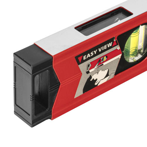 Уровень алюминиевый магнитный, 1000 мм, фрезерованный, 3 глазка (1 зеркальный) усиленный Matrix по ценам производителя в Челябинске с доставкой по всей России