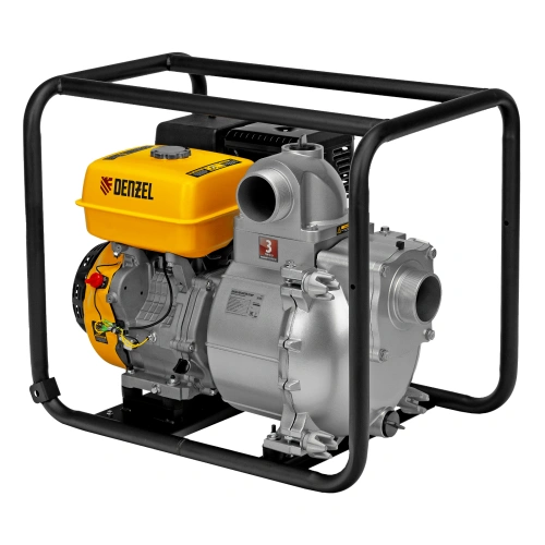 Мотопомпа бензиновая для грязной воды PX-80D, 15 л.с, 3", 1500 л/мин, глубина 8 м , напор 30 м Denzel по ценам производителя в Челябинске с доставкой по всей России