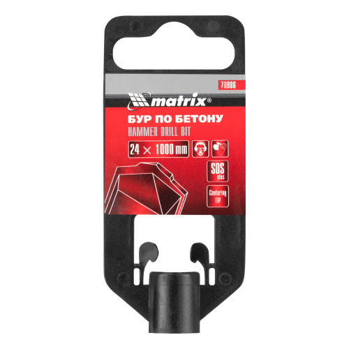 Бур по бетону, 24 x 1000 мм, SDS Plus Matrix по ценам производителя в Челябинске с доставкой по всей России