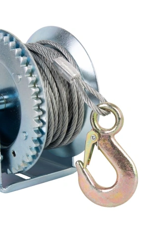 Лебедка ручная барабанная с тросом  400кг  10м оцинкованная TOR FD по ценам производителя в Челябинске с доставкой по всей России