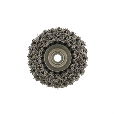 Щетка для УШМ, 100 мм, М14, "чашка", двухрядная, крученая проволока 0.8 мм Matrix по ценам производителя в Челябинске с доставкой по всей России