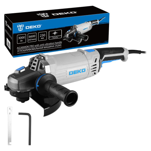 Углошлифовальная машина (УШМ) DEKO AG3000DK PRO, 230мм, 3000 Вт по ценам производителя в Челябинске с доставкой по всей России